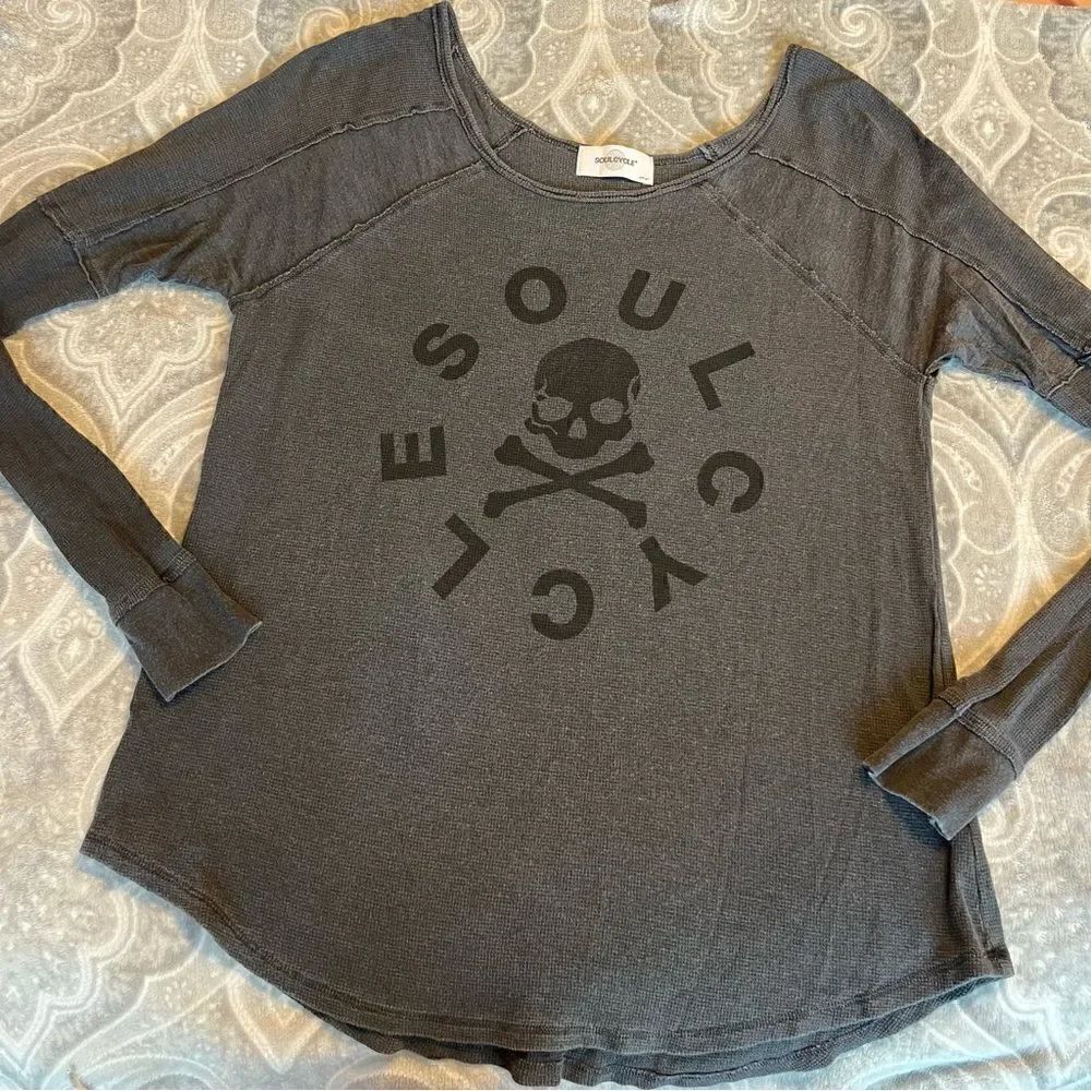 Soul cycle oversized long sleeve shirt